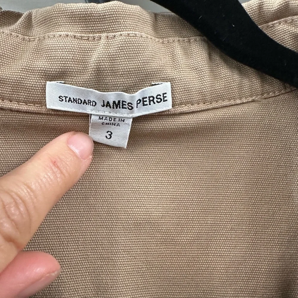 James Perse Standard Stretch Cotton Zip Jacket - Picture 4 of 7